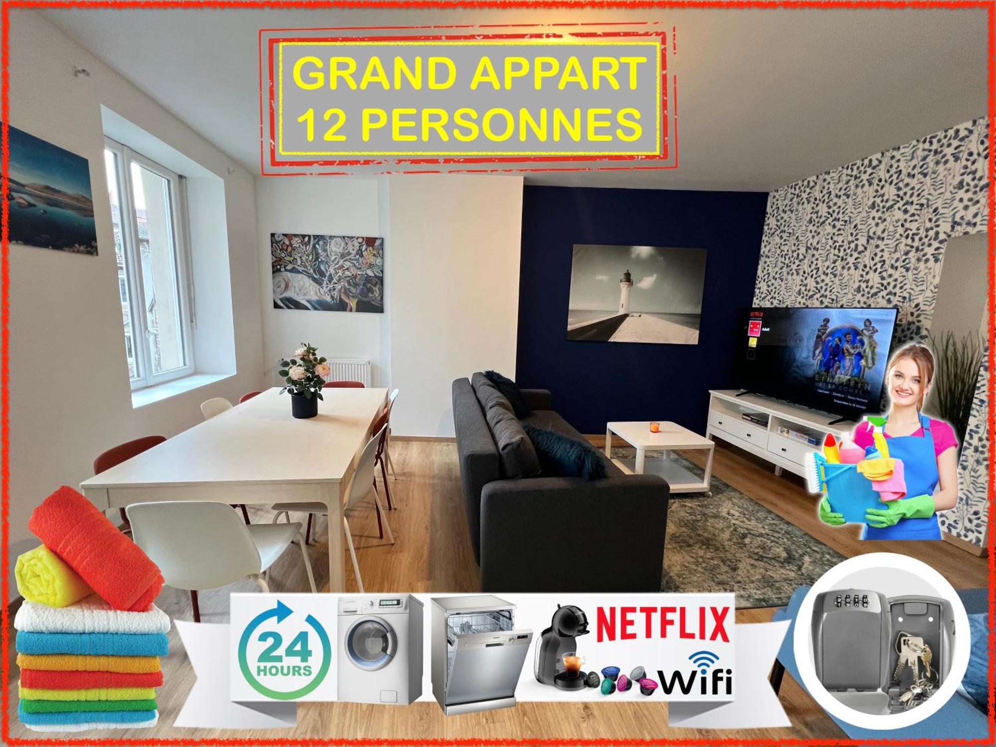 24 Chic & Cosy Grand Appart 88M2 Parking Gratuit Hypercentre Netflix Saint-Etienne  Buitenkant foto
